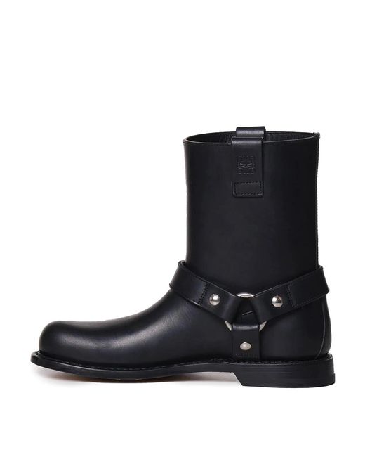 Loewe Black Smooth Leather Pull-On Boot