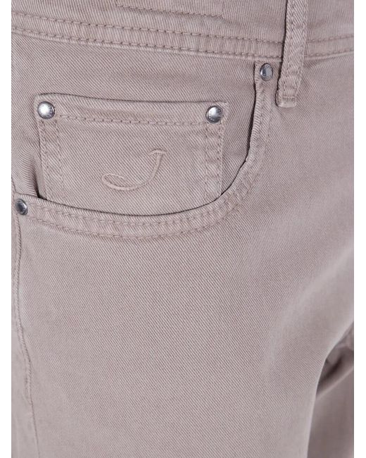 Jacob Cohen Gray "Pant 5 Pockets Slim Fit Bard Tr" Trousers for men