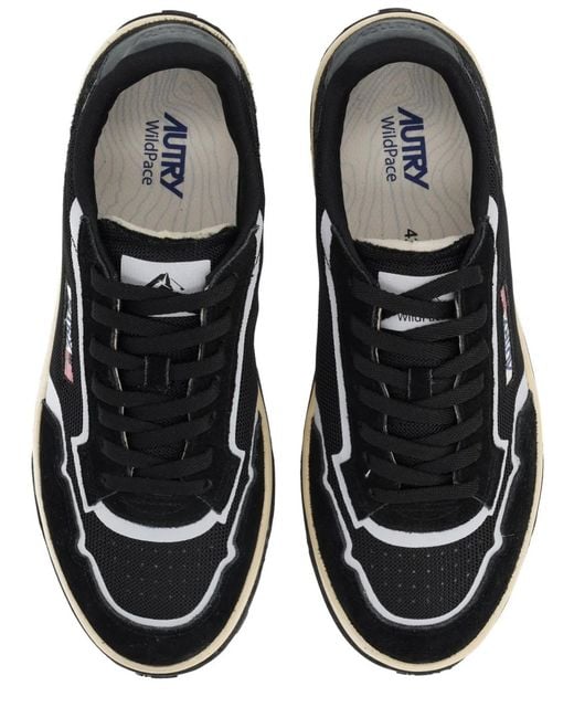 Autry Black Mesh And Suede Sneaker for men