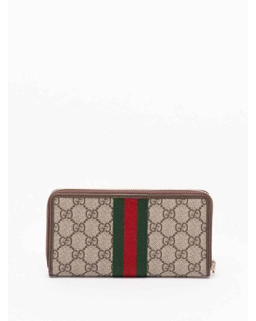 Gucci Gray 'Ophidia' Wallet