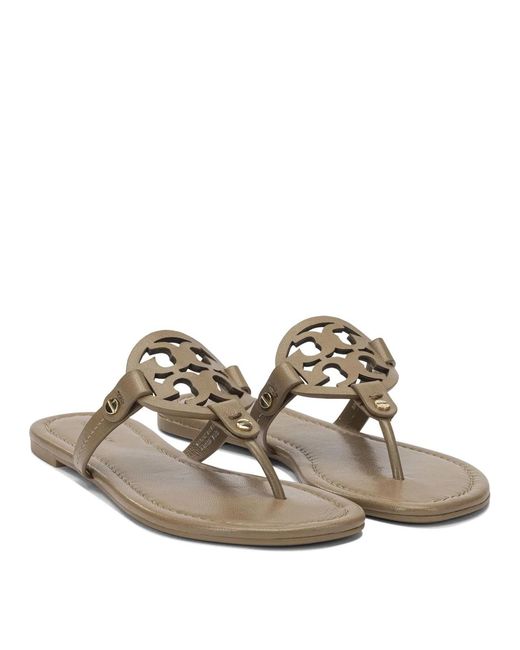 Tory Burch Brown Leather Sandals