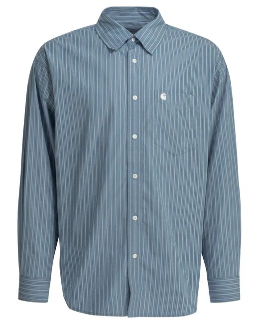 Carhartt Blue "Keene" Casual Shirt for men
