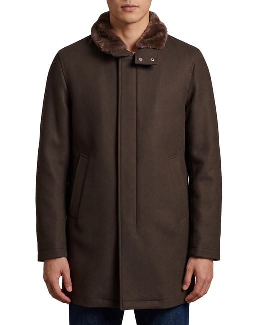 Herno Brown Short Coat for men