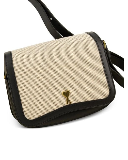 AMI Metallic Paris Paris Shoulder Bag
