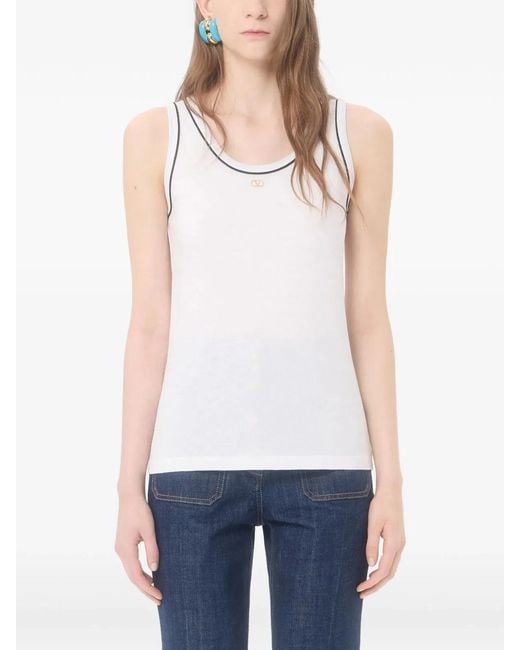 Valentino Garavani Multicolor Cotton Jersey Top