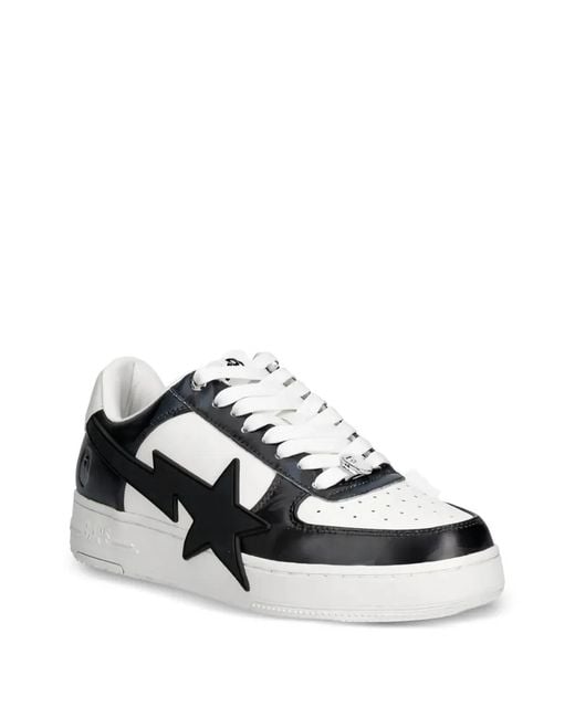 A Bathing Ape White Sta #1 M2" Sneakers