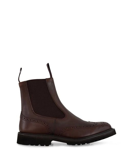 Tricker's Brown Leather Boots for men