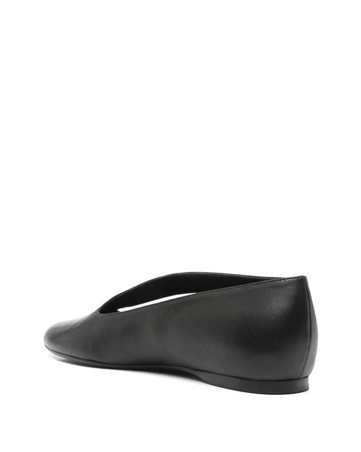 Khaite Black Diana Flat