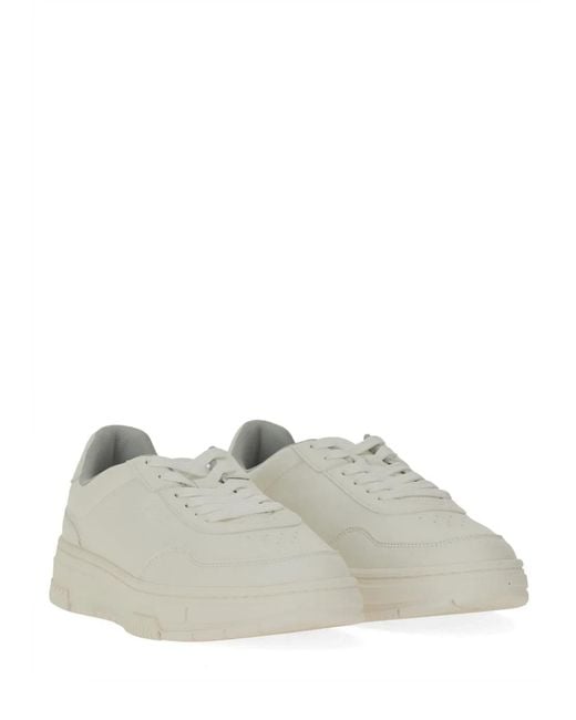 HUGO White Sneaker With Subtle Zigzag Detail for men