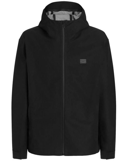 Dolce & Gabbana Black Dolce & Gabbana Hooded Jacket for men