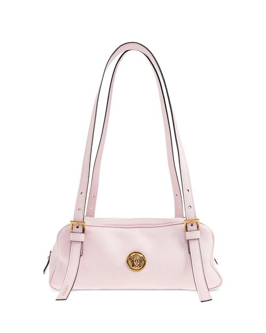 Versace Pink Embleme Small Shoulder