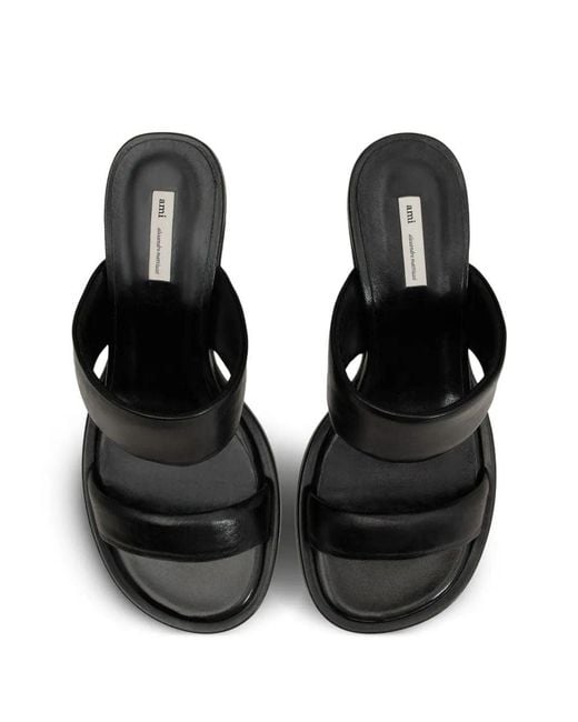 AMI Black Sandals Pumps