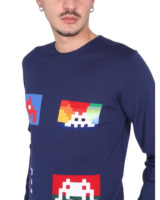 Comme des Garçons Blue Shirt Wool Jersey for men