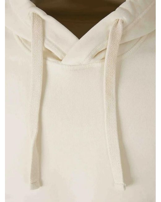 Stone Island White Regular-Fit Hooded Sweatshirt for men