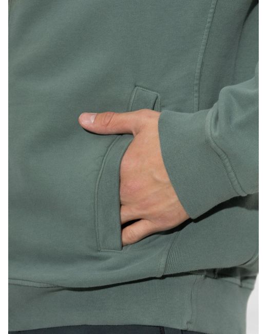 Stone Island Green Zip Up Cardigan for men