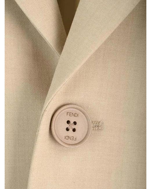 Fendi Natural Formal Jacket for men