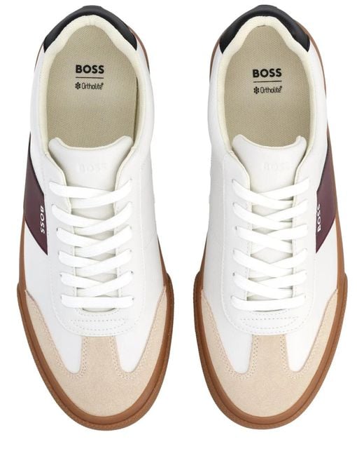 Boss Brown Sneaker With Logo for men