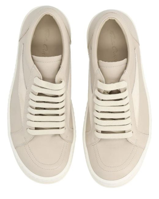 Rick Owens White "Vintage Sneaks" Sneaker