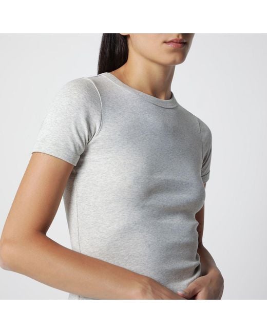 Flore Flore White Mélange Car Tee Organic Cotton Tshirt
