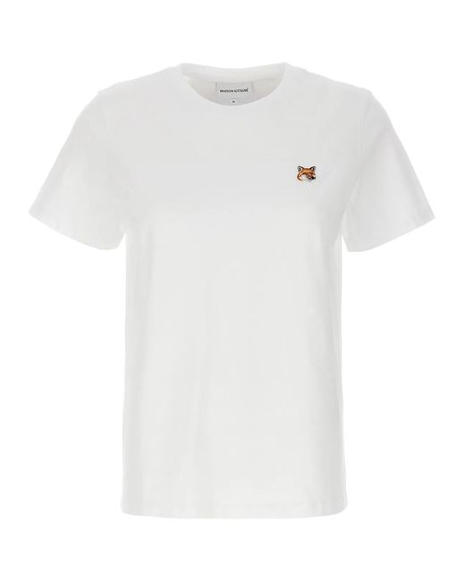 Maison Kitsuné White 'Fox Head' T-Shirt