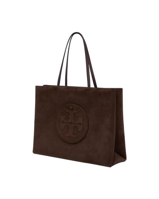 Tory Burch Brown Ella Shopper Bag