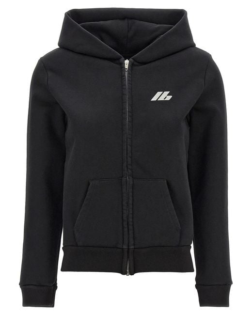 Balenciaga Black Logo Print Hoodie