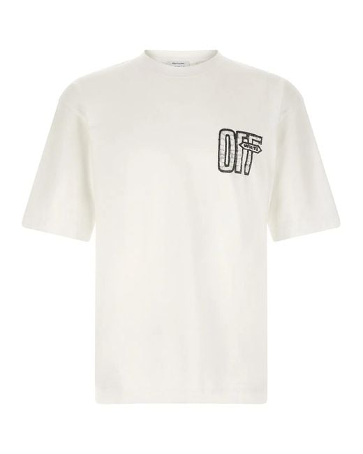 Off-White c/o Virgil Abloh White 'Motion Arrow Skate' T-Shirt for men