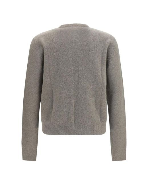 Rick Owens Gray Round Neck Knit for men