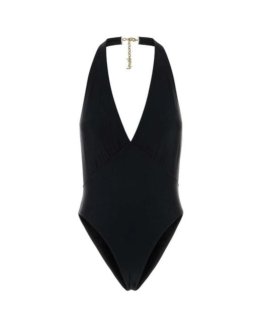Saint Laurent Blue Maillot De Bain 1 Pi