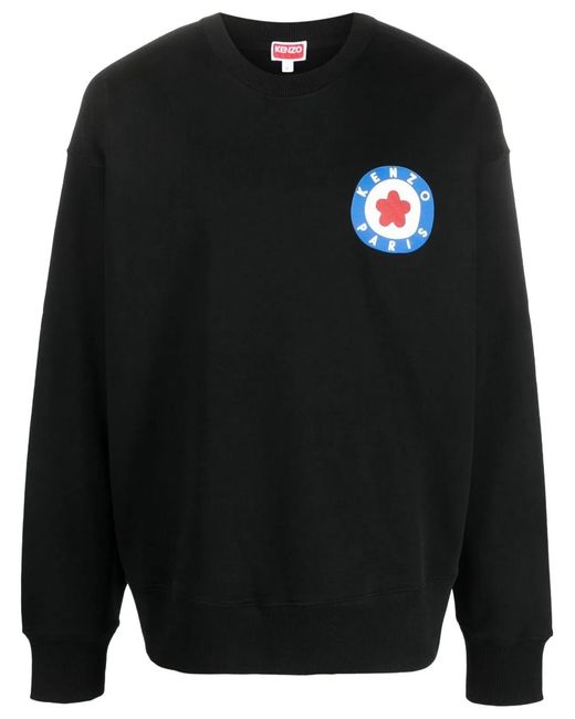 KENZO Black Sweatshirt With Logo for men
