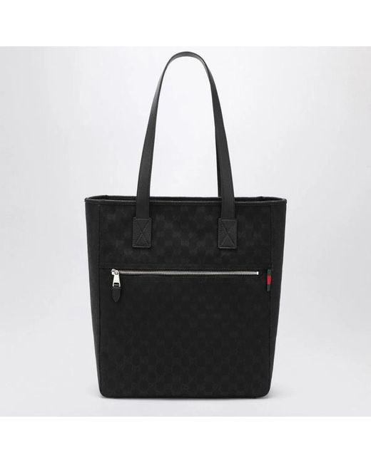 Gucci Black Medium-Monogram Tote Bag for men