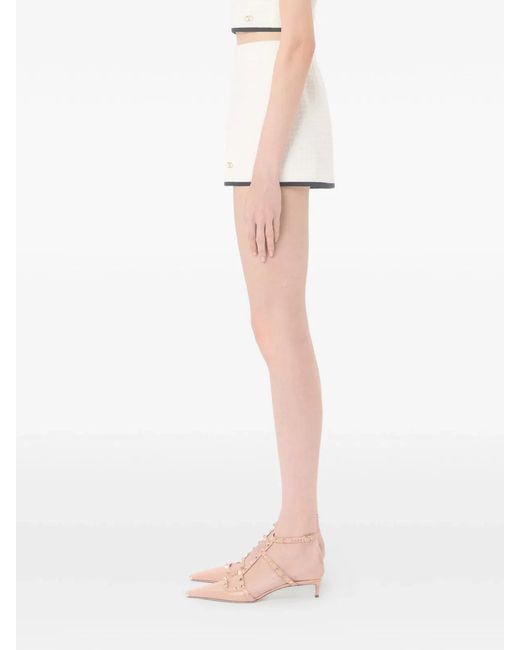 Valentino Garavani White Mini Skirt