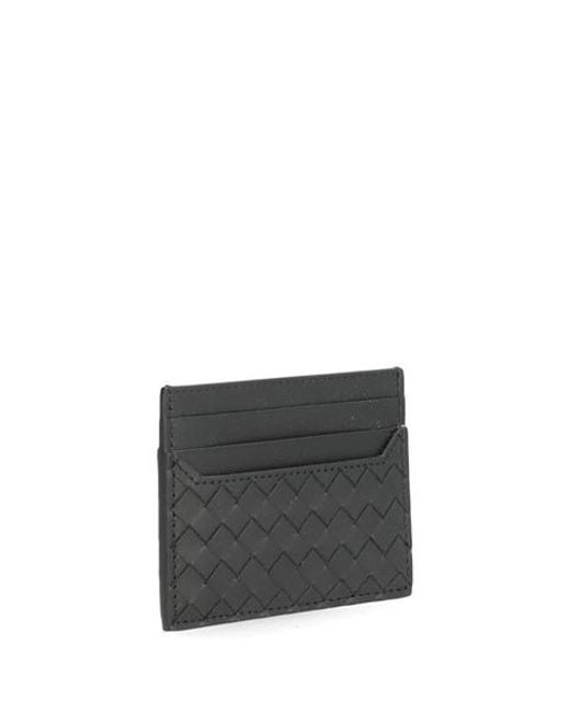 Bottega Veneta Gray Small Intrecciato Card Holder for men