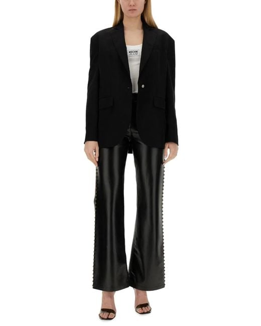 Moschino Black Single-Breasted Jacket