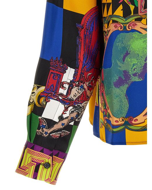 Versace Multicolor 'Medusa Collage' Shirt for men