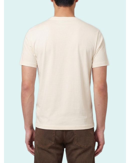 Moncler White Logo Patch Crewneck T-Shirt for men