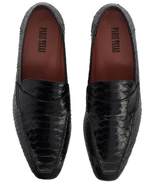 Paris Texas Gray Leather Loafers