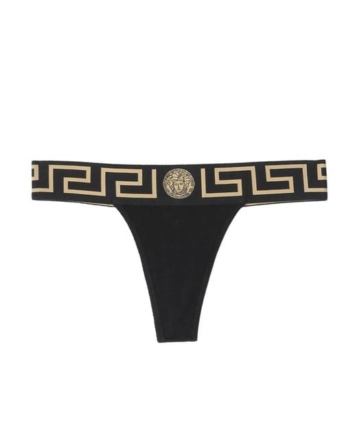Versace Black Perizoma Con Greca
