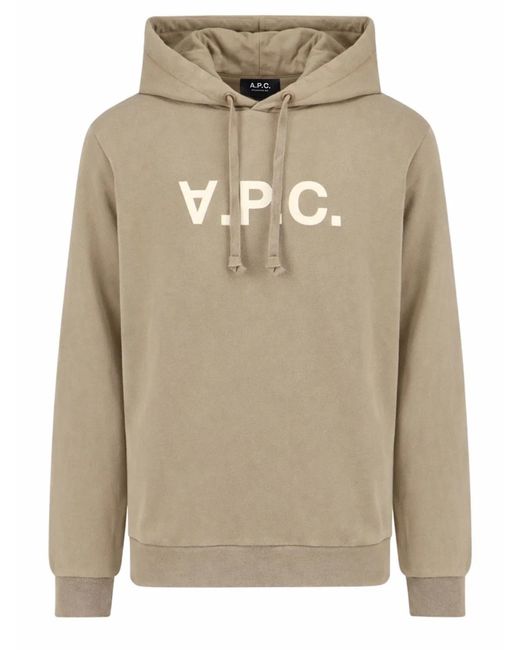 A.P.C. Natural Sweatshirt With Logo