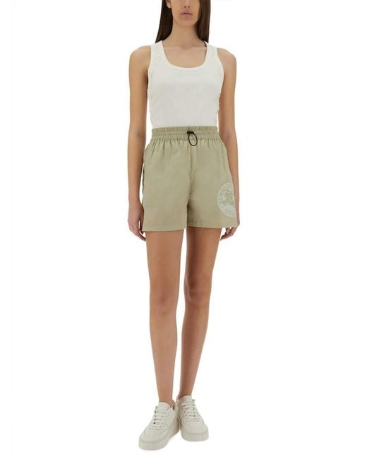 Burberry Green Nylon Shorts