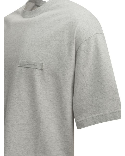 Jacquemus Gray "Ruban" Crew-Neck T-Shirt for men