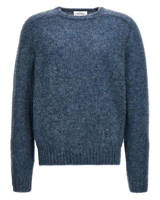 Harmony Blue 'Shaggy' Sweater for men