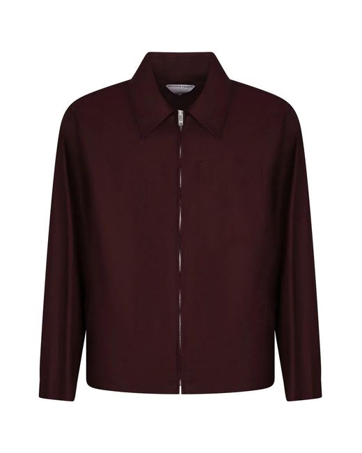 Bottega Veneta Purple Cotton Full-Zip Jacket for men