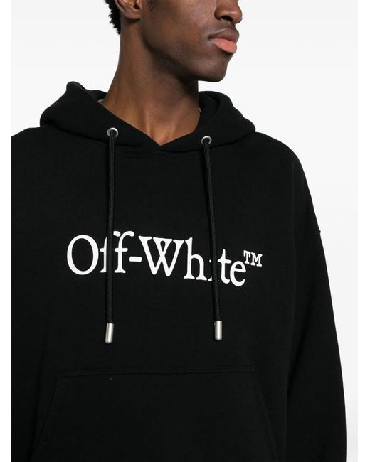Off-White c/o Virgil Abloh Black Logo Print Hoodie