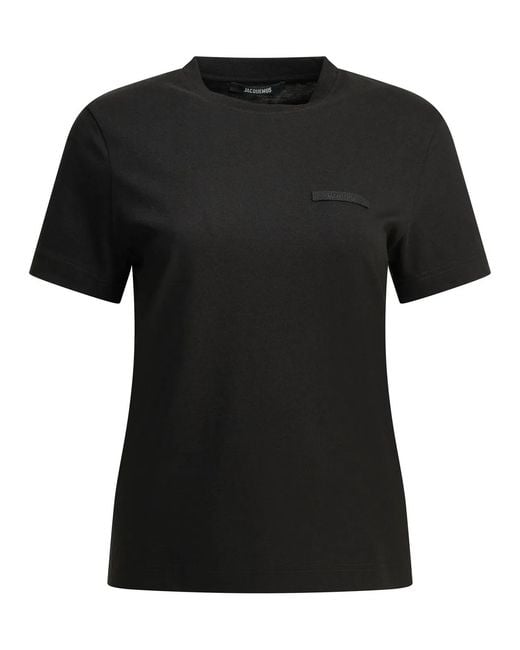 Jacquemus Black "Gros Grain" Crewneck T-Shirt