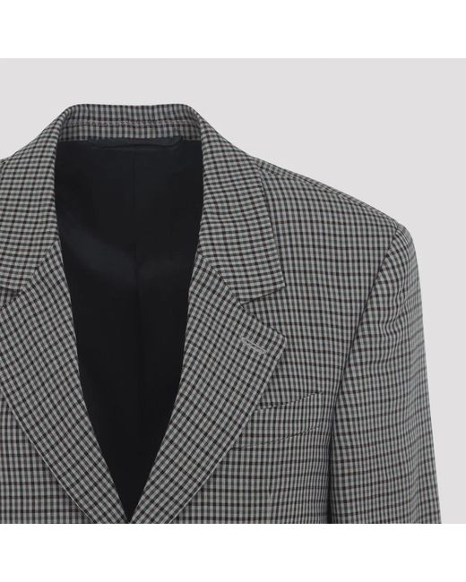 Balenciaga Brown Tailored Wrap Blazer