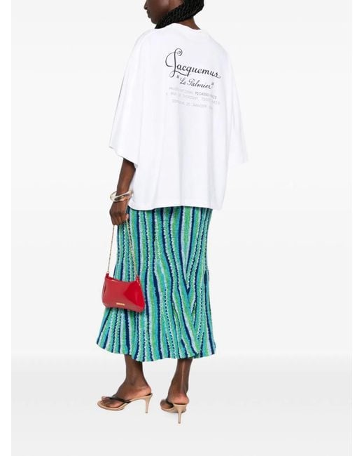 Jacquemus White Le Palmier Cotton T-Shirt