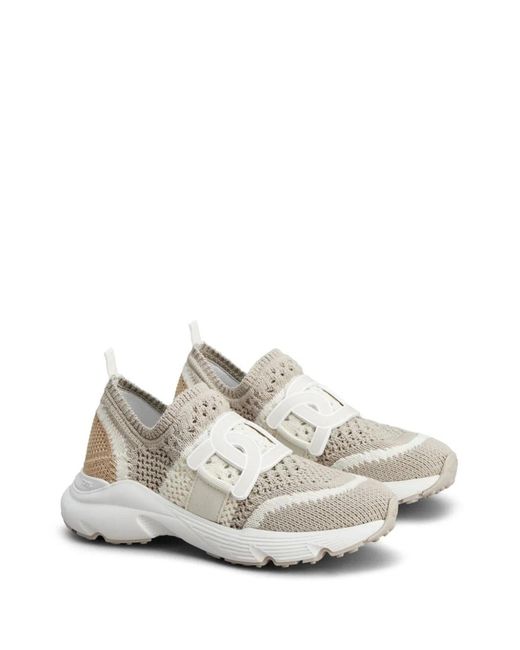 Tod's White Slip-On Sneakers