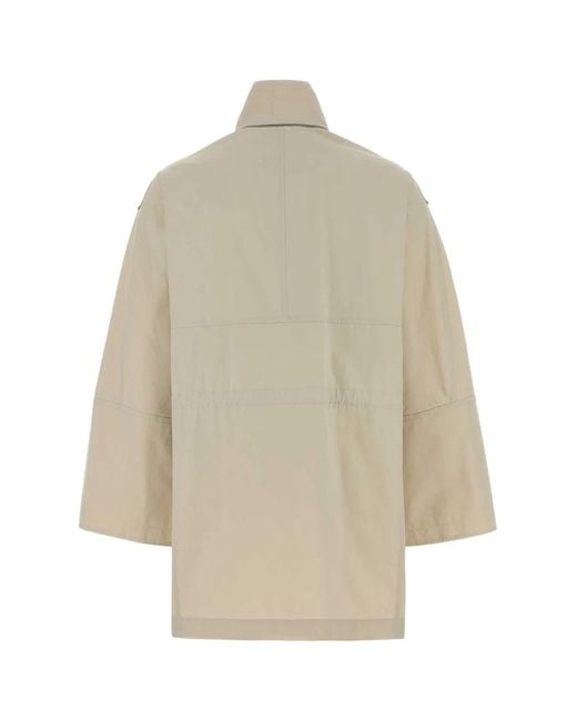 Brunello Cucinelli Natural Sand Cotton Blend Jacket