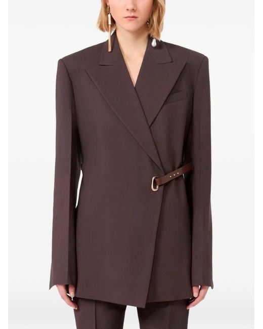 Max Mara Brown Sportmax Chocolate Viscose Jacket